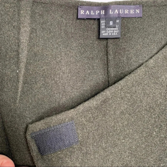 Ralph Lauren Wool/Angora/Cashmere Gray Wrap Skirt Size 8 - Picture 6 of 9